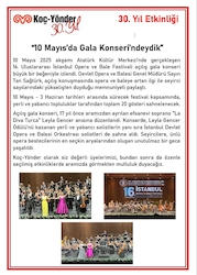 10 Mayıs’da Gala Konseri’ndeydik