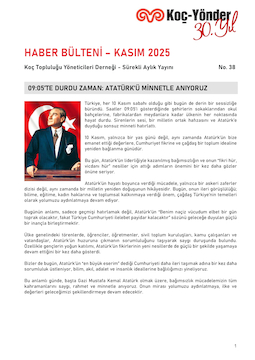 Koç-Yönder Haber Bülteni Kasım 2025