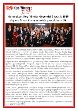 2025 Koç-Yönder Gecesi Haberi