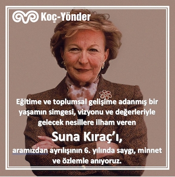Suna Kıraç'ı Saygı, Minnet ve Özlemle Anıyoruz.