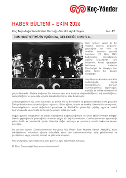 Koç-Yönder Haber Bülteni Ekim 2026