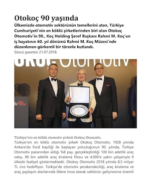 Otokoç 90 Yaşında