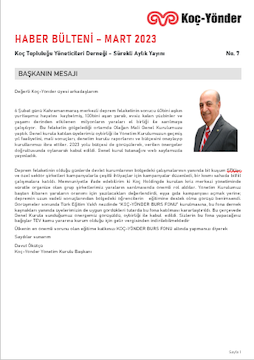 Koç-Yönder Haber Bülteni Mart 2023